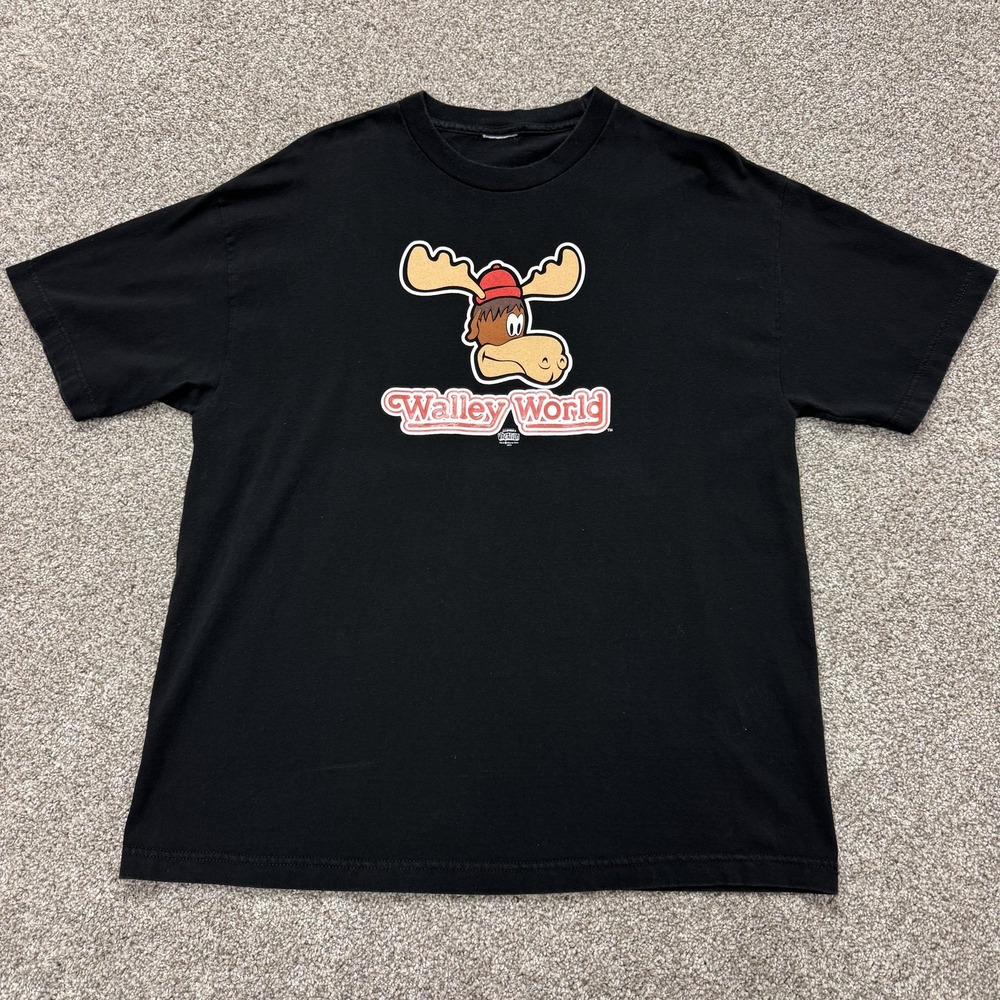 Walley World Marty Moose Shirt Mens Large Black Vacation Movie Tee T-Shirt